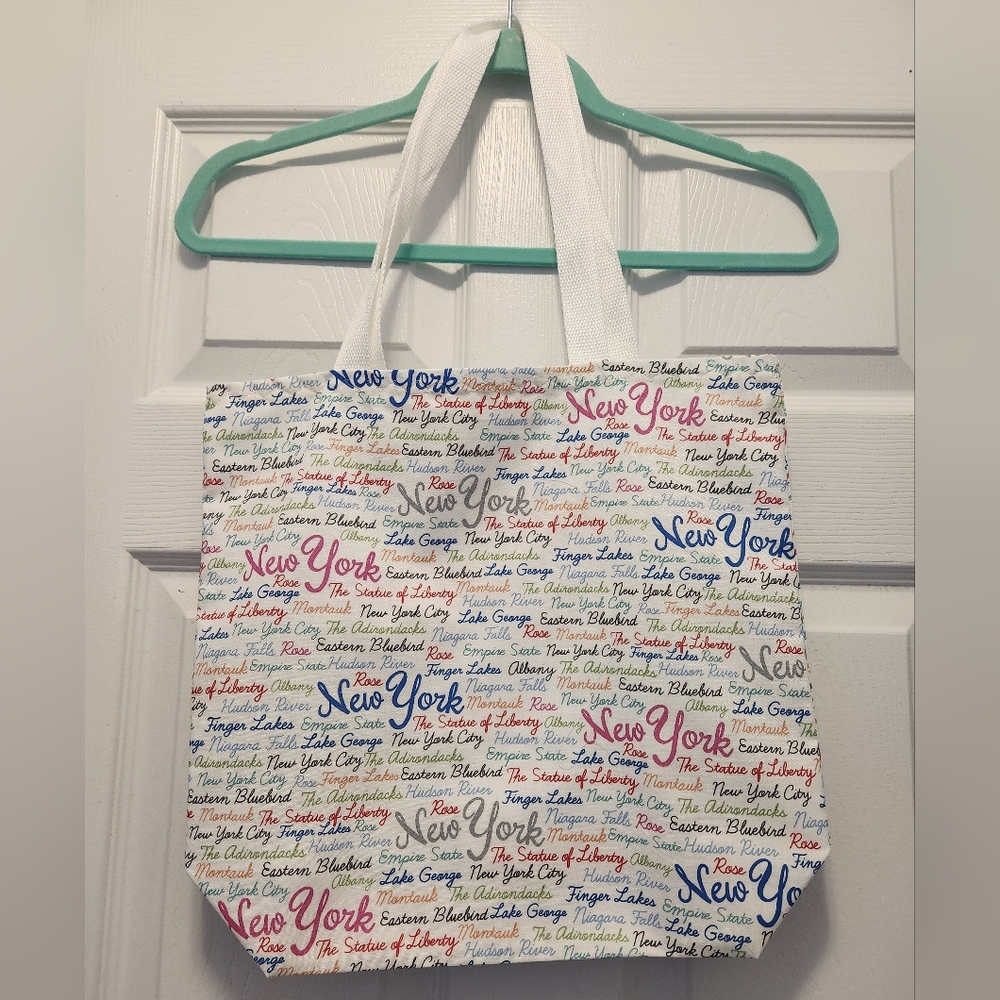 Handmade Colorful New York Tote Bag